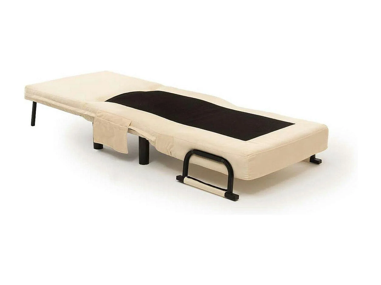 Fauteuil convertible écru inclinaison réglable 175 cm IBARRA