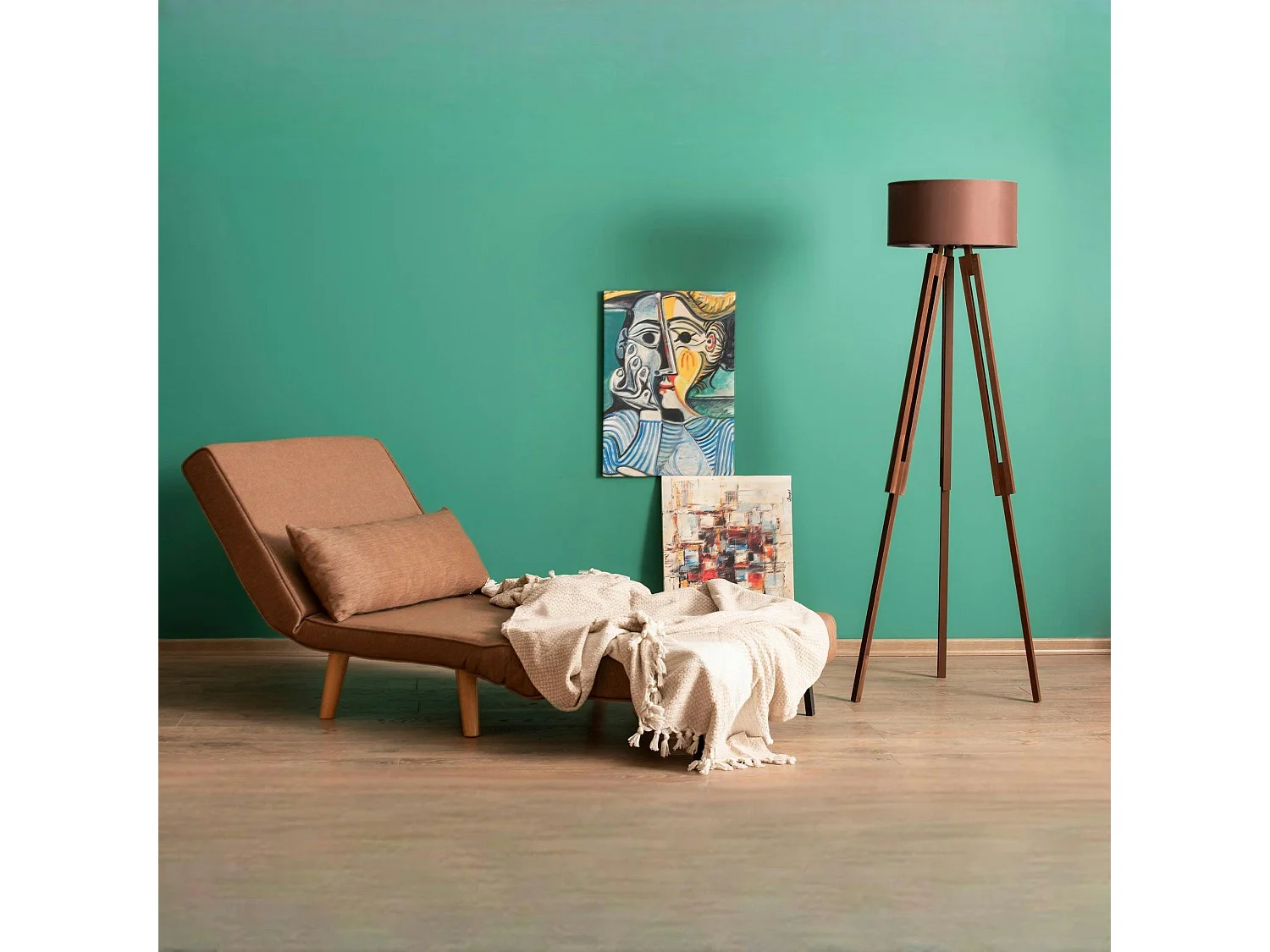 Fauteuil convertible marron, couchage 180 cm COPALA