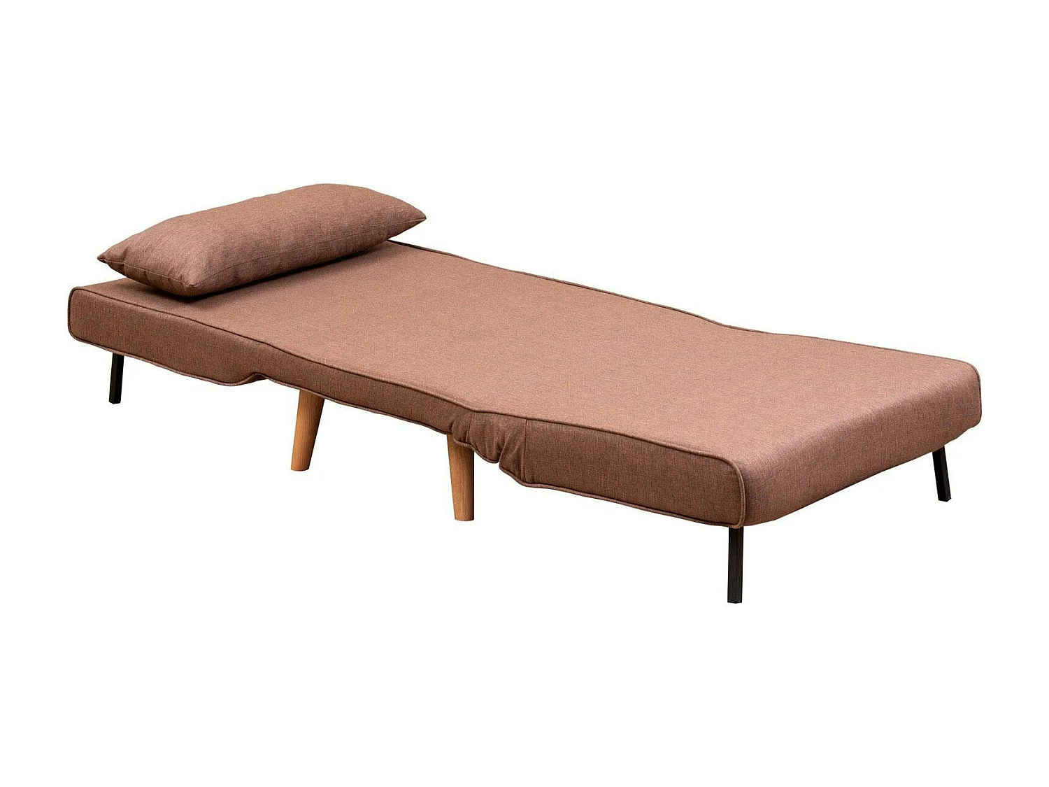 Fauteuil convertible marron, couchage 180 cm COPALA