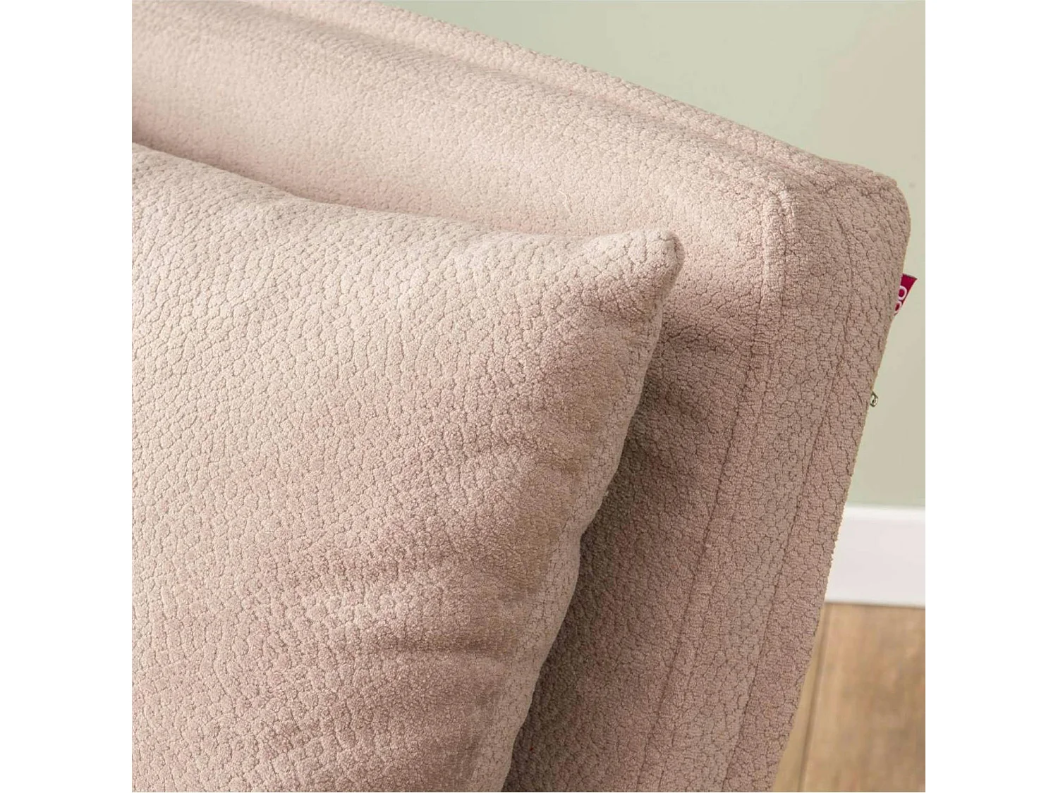 Fauteuil convertible rose poudré 1 place couchage 190 cm LOJA