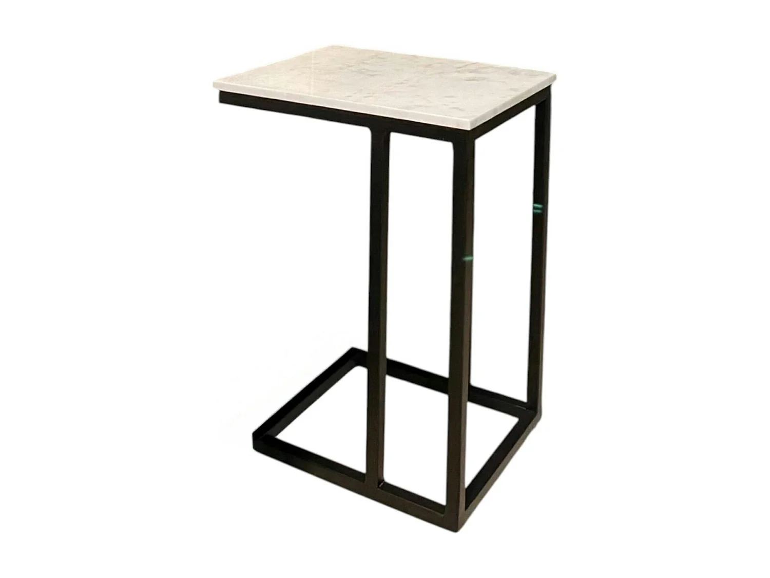 Table salon pour ordinateur en marbre blanc DUOMO