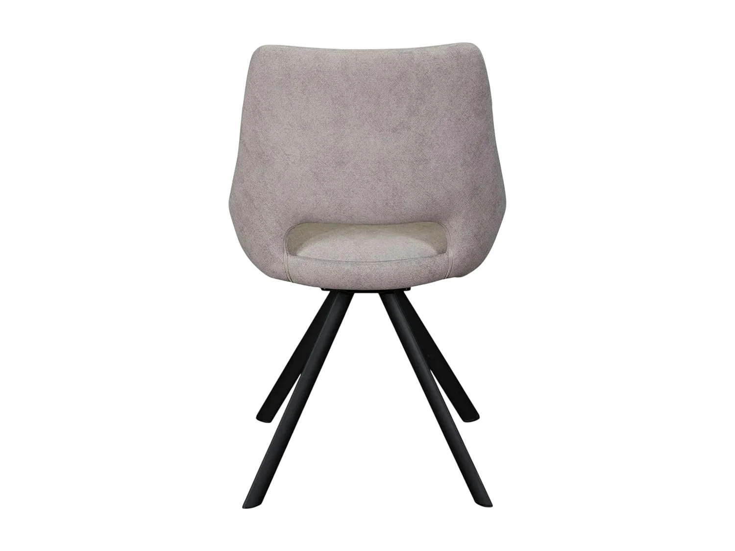 Chaise pivotante gris clair moderne (lot de 2) TREVI