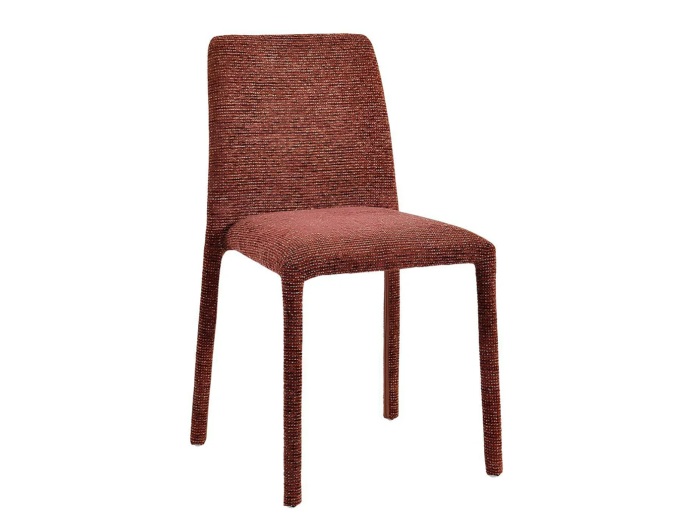 Chaise empilable bordeaux en tissu (lot de 2) ESSEN
