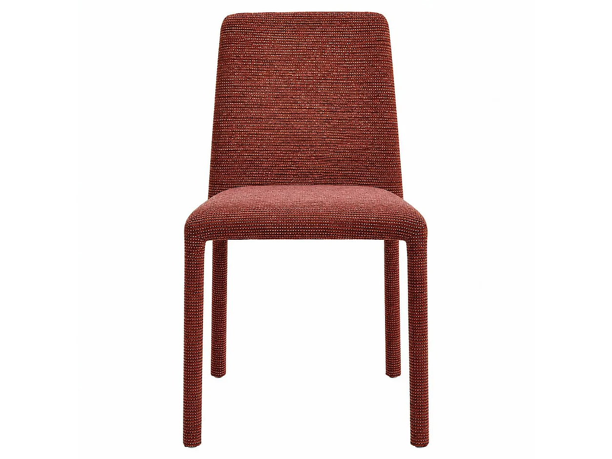 Chaise empilable bordeaux en tissu (lot de 2) ESSEN