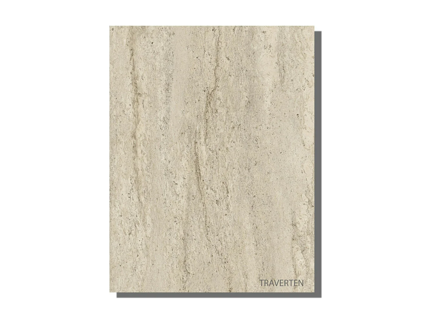 Meuble salle de bains effet travertin, 4 portes 1 niche JENA