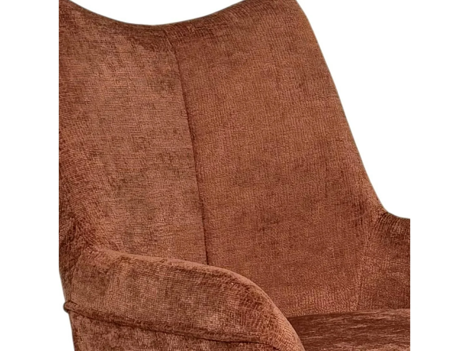 Chaise pivotante terracotta à accoudoirs (lot de 2) IENA