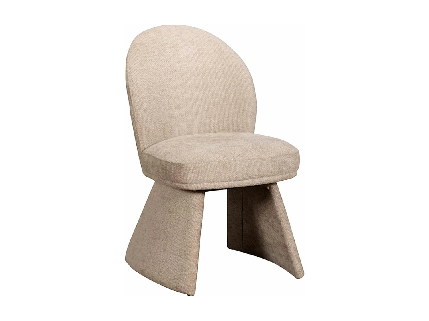 Chaise design beige à assise rembourrée (lot de 2) TREVI