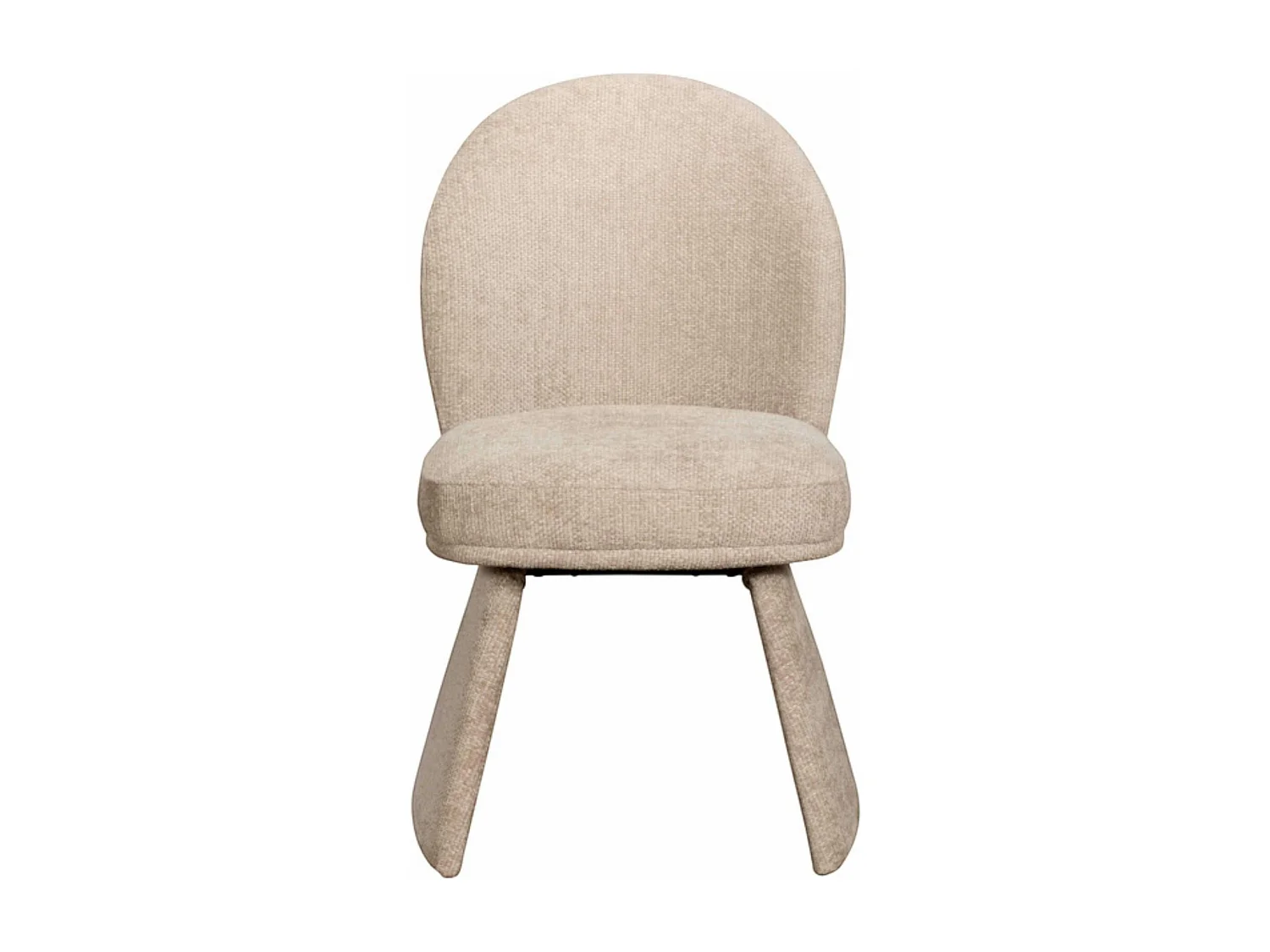 Chaise design beige à assise rembourrée (lot de 2) TREVI