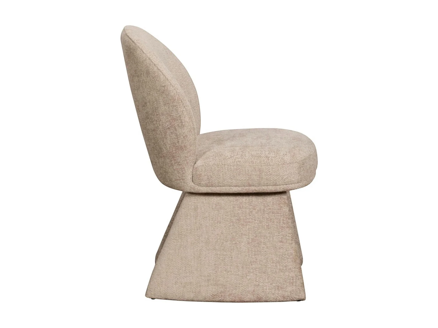 Chaise design beige à assise rembourrée (lot de 2) TREVI