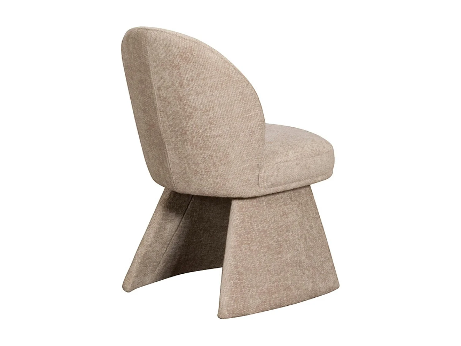 Chaise design beige à assise rembourrée (lot de 2) TREVI