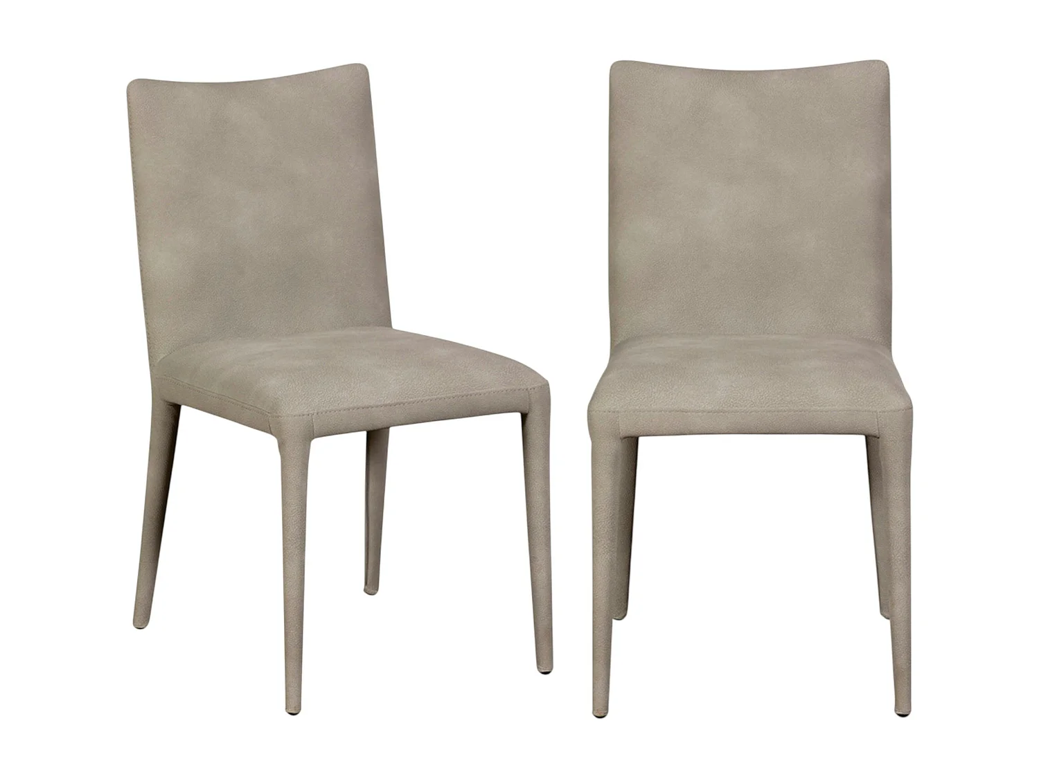 Chaise taupe moderne tout tissu (lot de 2) TREVI