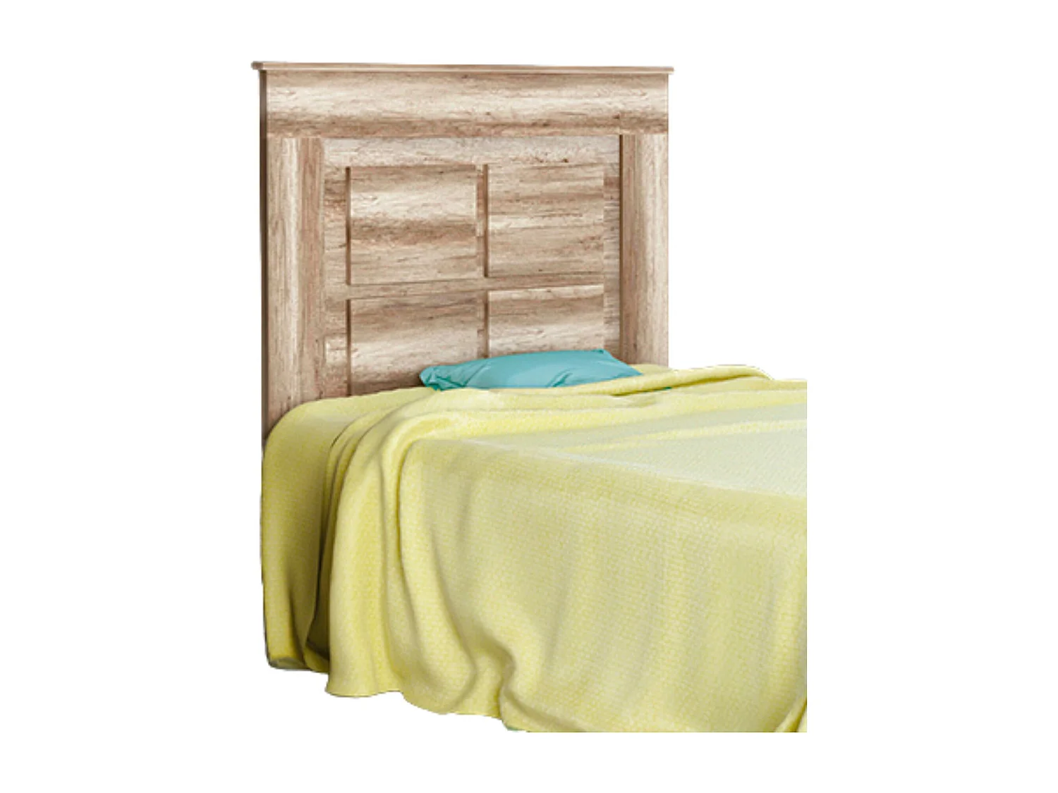 Cabecero Nórdico de 110 (Ancho) x 120 (Alto) x 3,8 (Fondo) Cm | Práctico y Elegante | Fácil de Montar, Color Cañón (para Cama de 135-140 o 160)