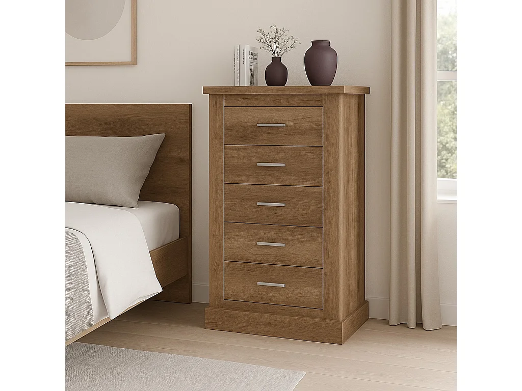 Pack de Dormitorio con Cabecero de 160 x 120 cm + 2 Mesitas de Noche + Sinfonier |  Color Cañón (para Cama de 135-140 o 160)