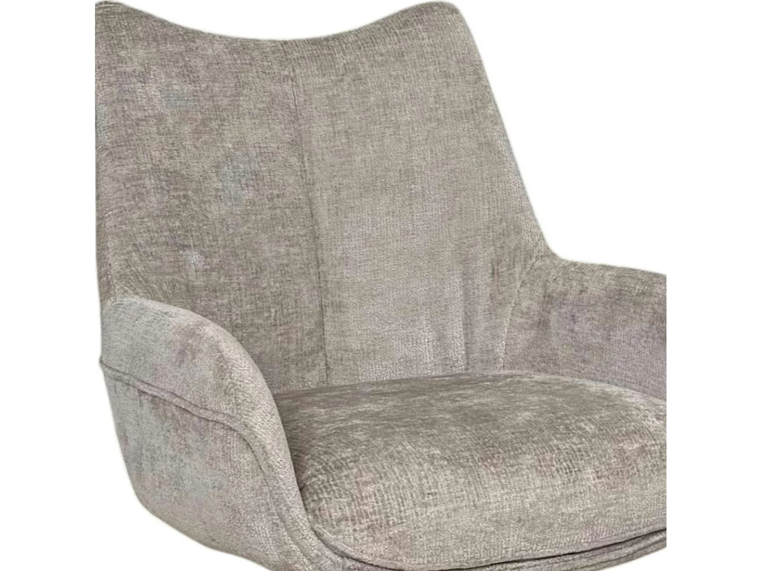 Chaise pivotante cendre à accoudoirs (lot de 2) IENA