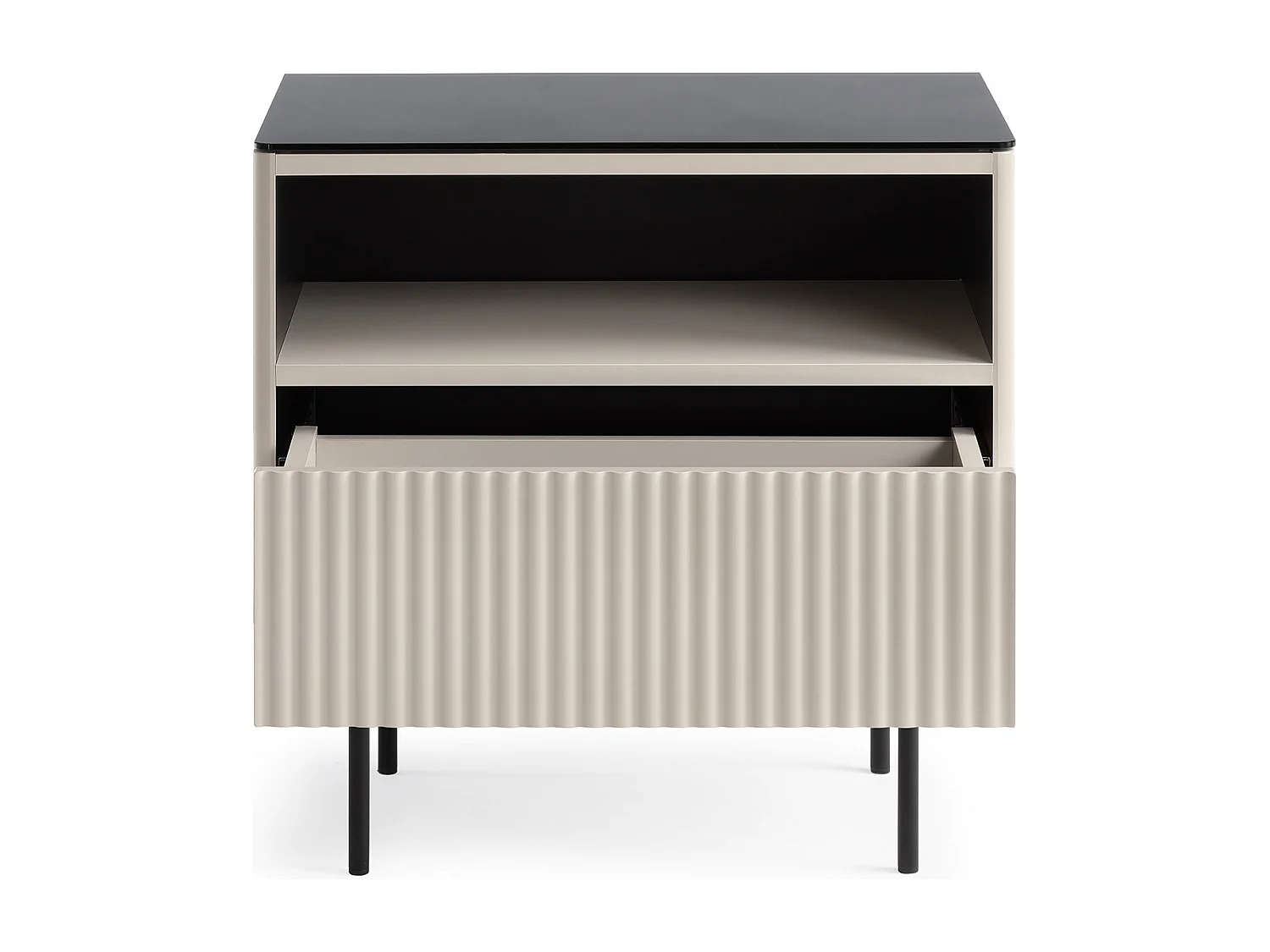 Nachttisch, Kaschmir, 57 x 57 x 39 cm