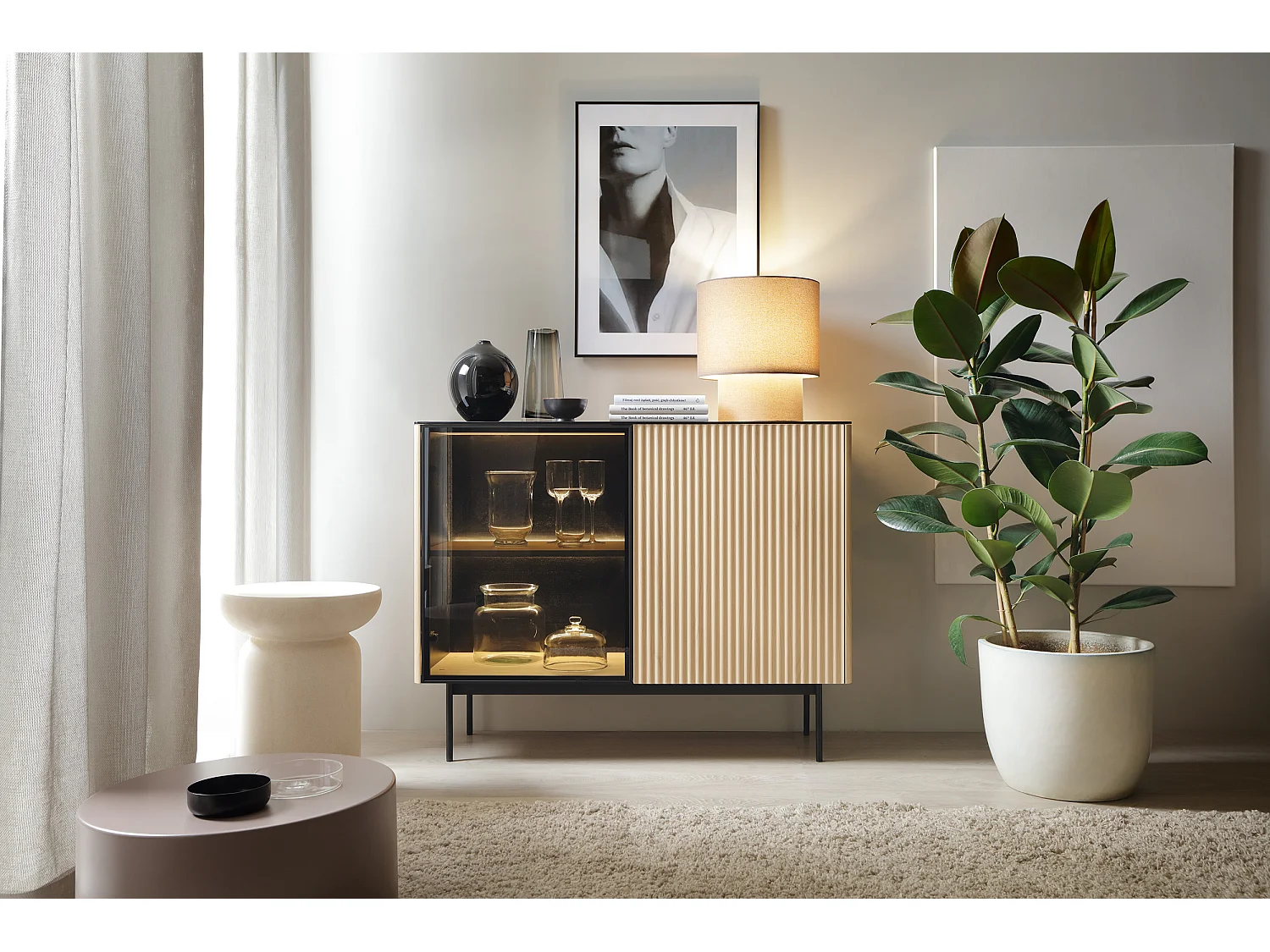 Buffet, Chêne Vincenza, 107 X 84 X 39 Cm