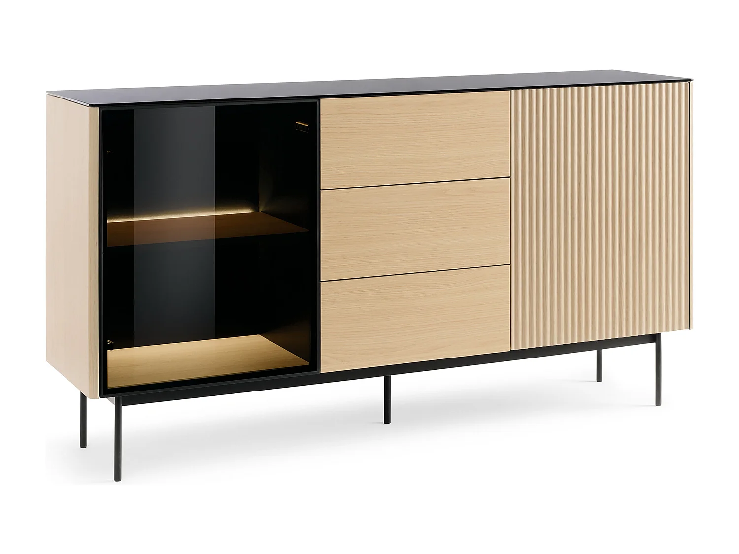 Buffet, Chêne Vincenza, 157 X 84 X 39 Cm