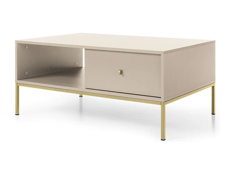 Couchtisch, sandbeige, 103,5 x 46,2 x 68 cm
