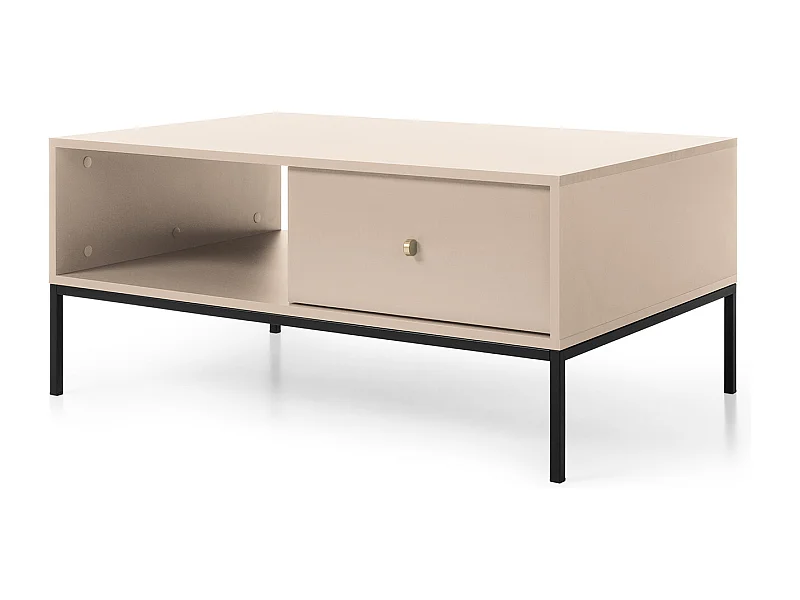 Couchtisch, sandbeige, 103,5 x 46,2 x 68 cm