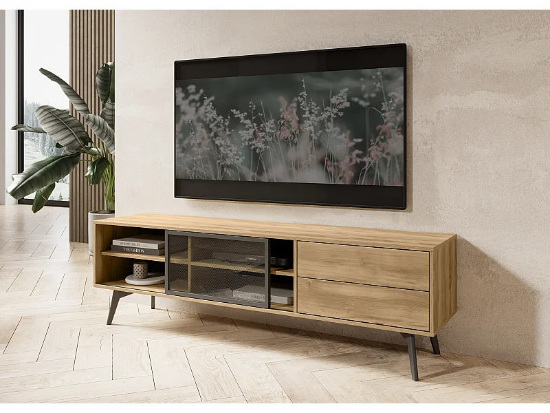 TV-Schrank, goldene Barockeiche, 180 x 54 x 39 cm
