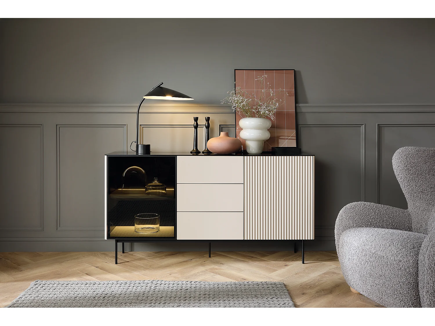 Buffet, Cachemire, 157 X 84 X 39 Cm