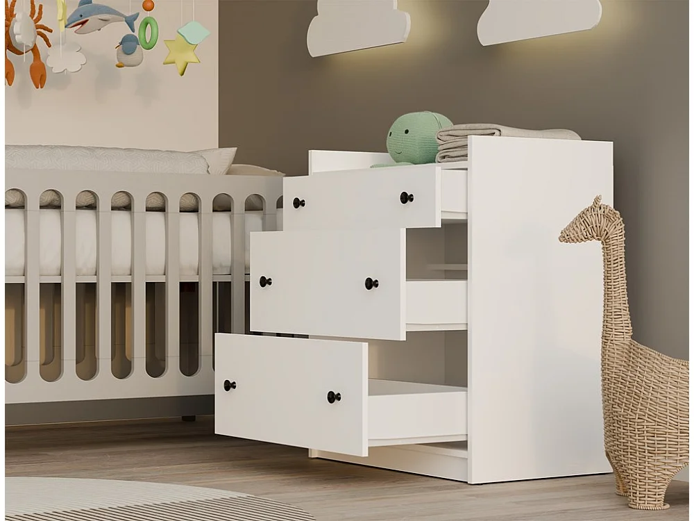 Commode, blanche, 70 x 84 x 46 cm