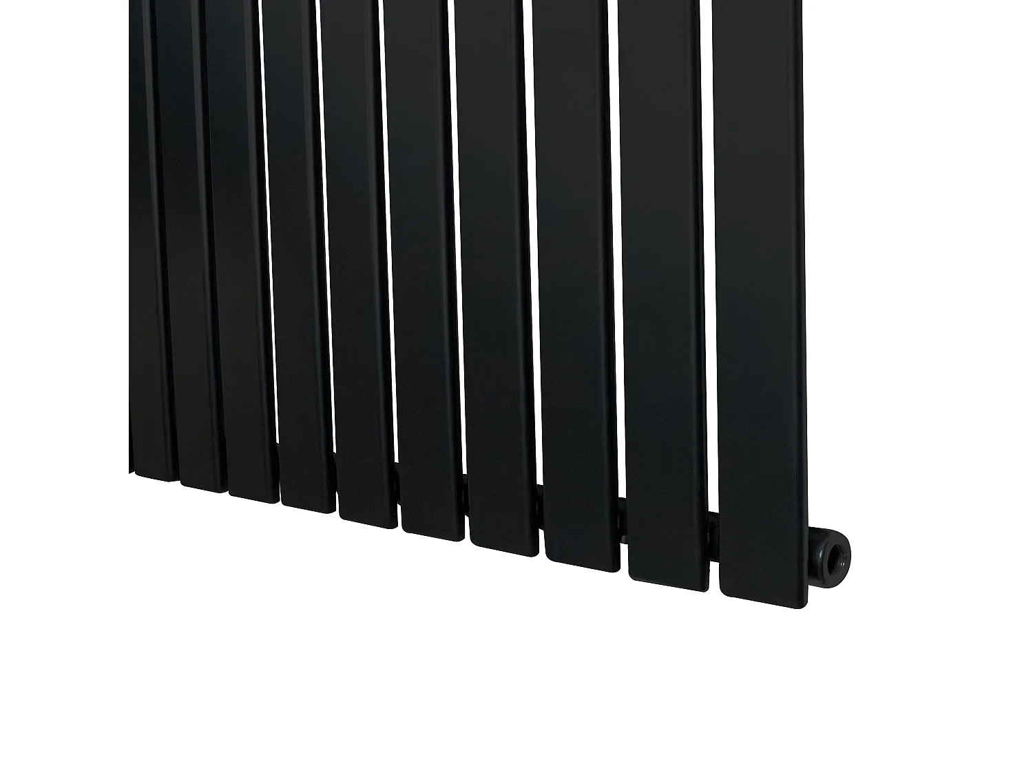 Flachheizkörper – 600mm x 700mm – Schwarz