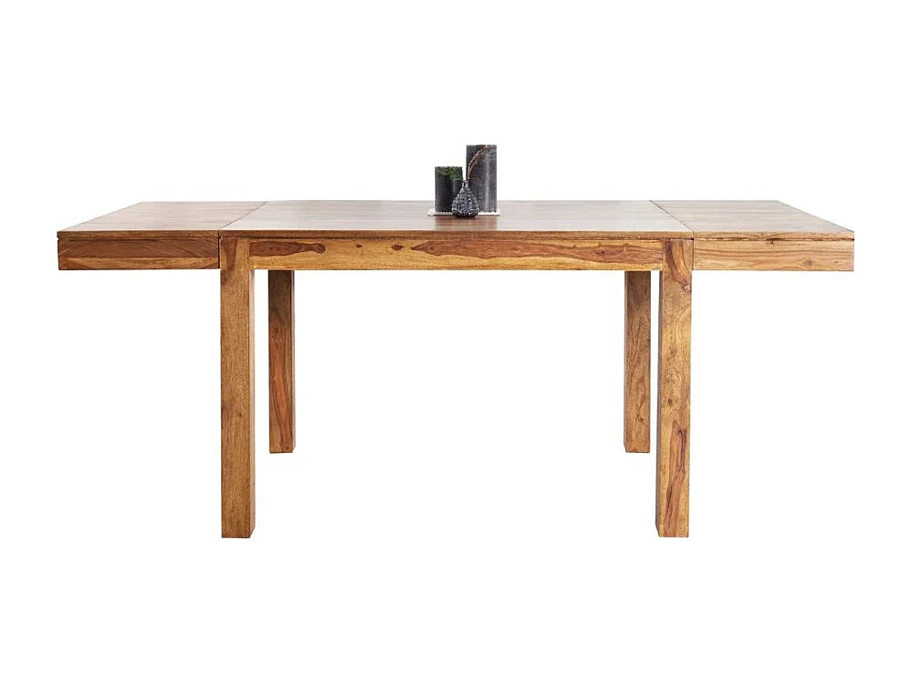 Table de salle à manger TAVINA 120–200 cm – Table extensible en bois massif de Sheesham verni