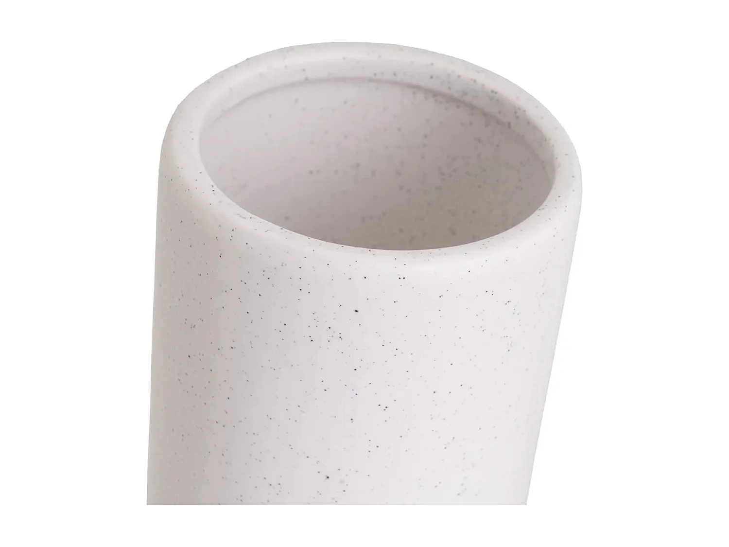 Ensemble de salle de bain de 3 pièces : Distributeur de Savon, Gobelet, Porte Savon en céramique coloris Blanc
