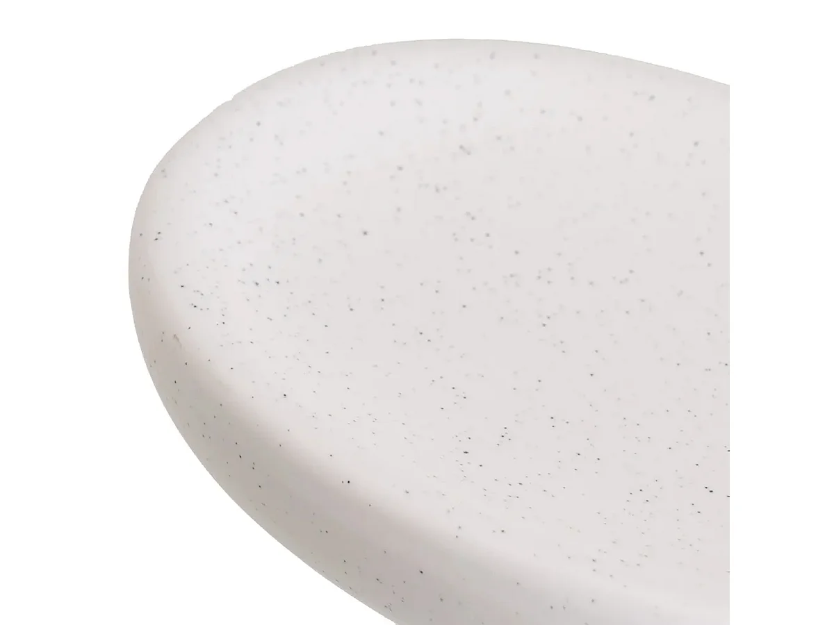 Ensemble de salle de bain de 3 pièces : Distributeur de Savon, Gobelet, Porte Savon en céramique coloris Blanc