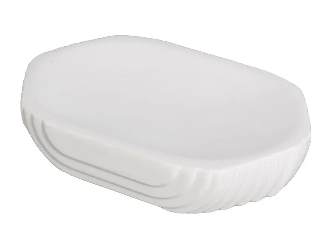 Set de salle de bain de 3 pièces : Distributeur de Savon, Gobelet, Porte Savon en céramique coloris Blanc