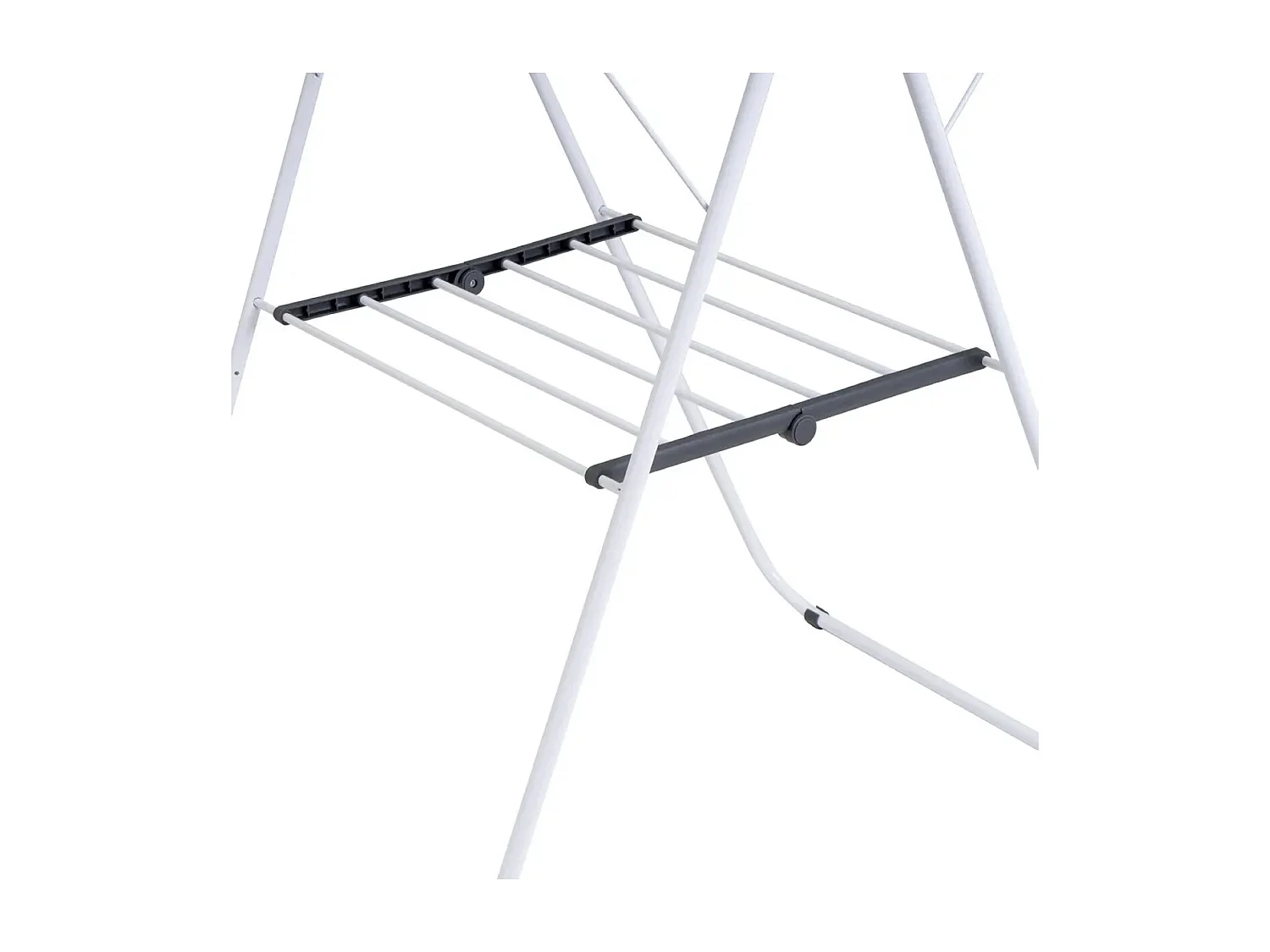 Étendoir séche-linges, séchoir à linges en métal Blanc - Longueur 137 X Largeur 59 X Hauteur 94 cm