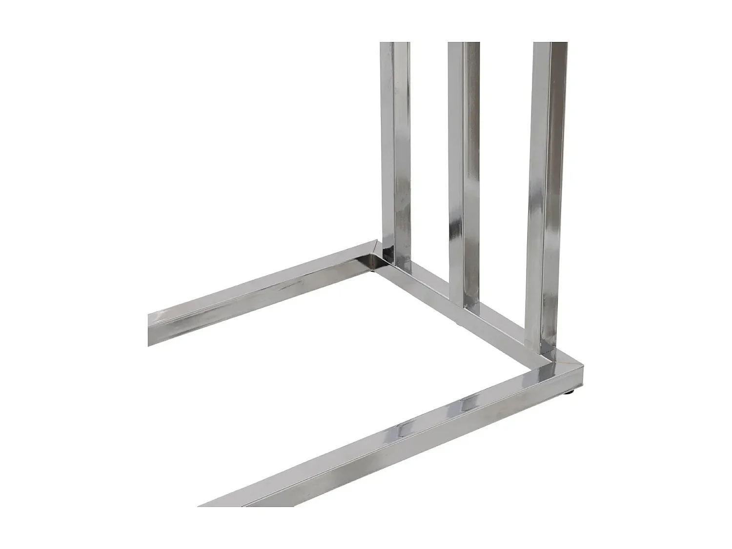 Porte-serviette portant sur base avec 3 barres en métal - Longueur 45 X Profondeur 22 X Hauteur 85 cm