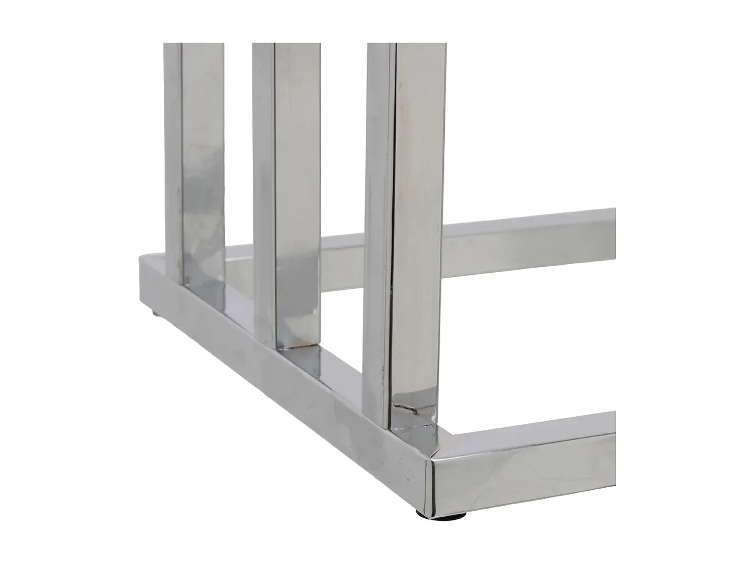 Porte-serviette portant sur base avec 3 barres en métal - Longueur 45 X Profondeur 22 X Hauteur 85 cm