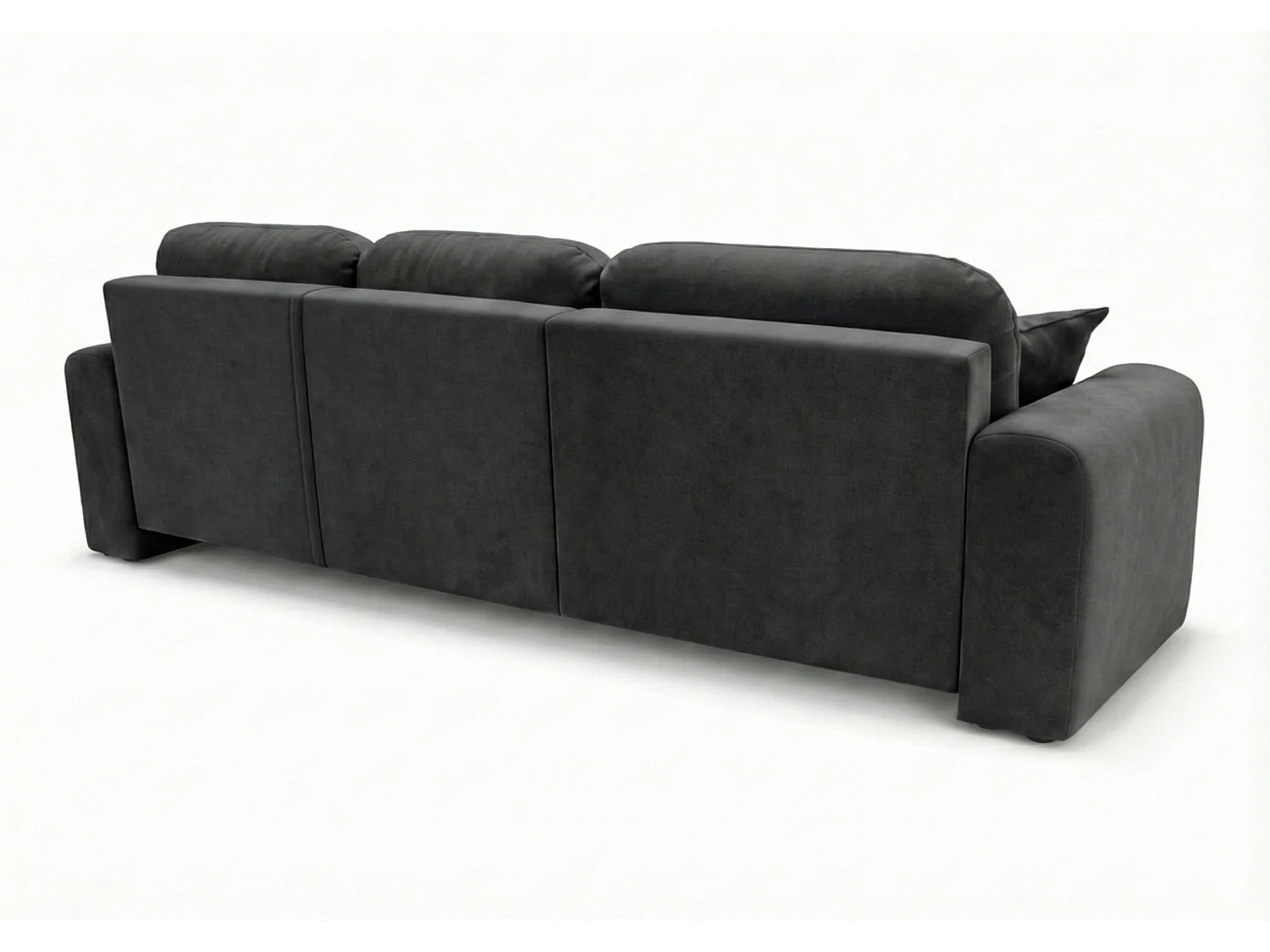 Canapé d’angle convertible élégant, version gauche, BINGO L, 245 × 148 × 87 cm, en tissu Kronos 34 gris