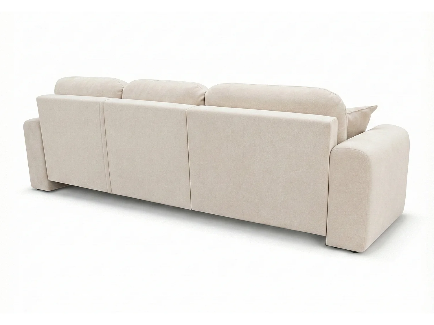 Canapé d’angle convertible élégant, version gauche, BINGO L, 245 × 148 × 87 cm, en tissu Paros 1 beige