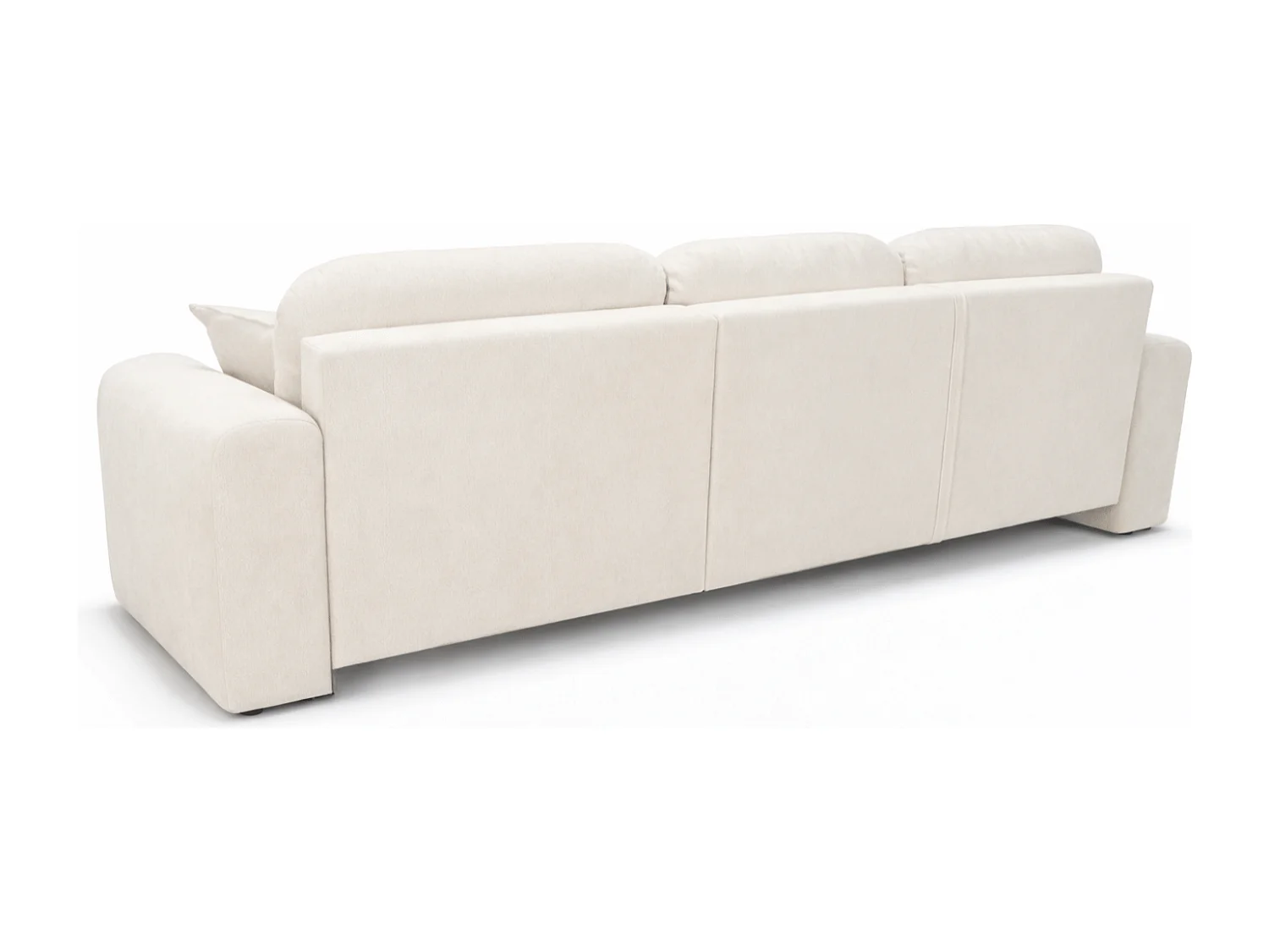 Canapé d’angle convertible élégant, version droite, BINGO L, 245 × 148 × 87 cm, en tissu Gerra 5 balnc