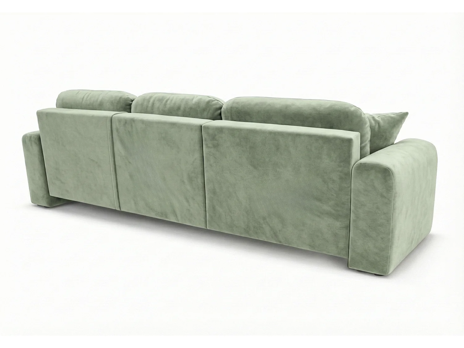 Canapé d’angle convertible élégant, version gauche, BINGO L, 245 × 148 × 87 cm, en tissu Kronos 47 vert