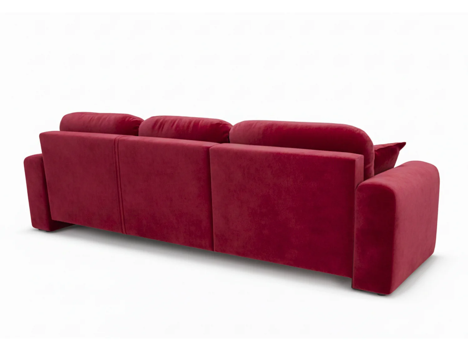 Canapé d’angle convertible élégant, version gauche, BINGO L, 245 × 148 × 87 cm, en tissu Kronos 2 bordeaux