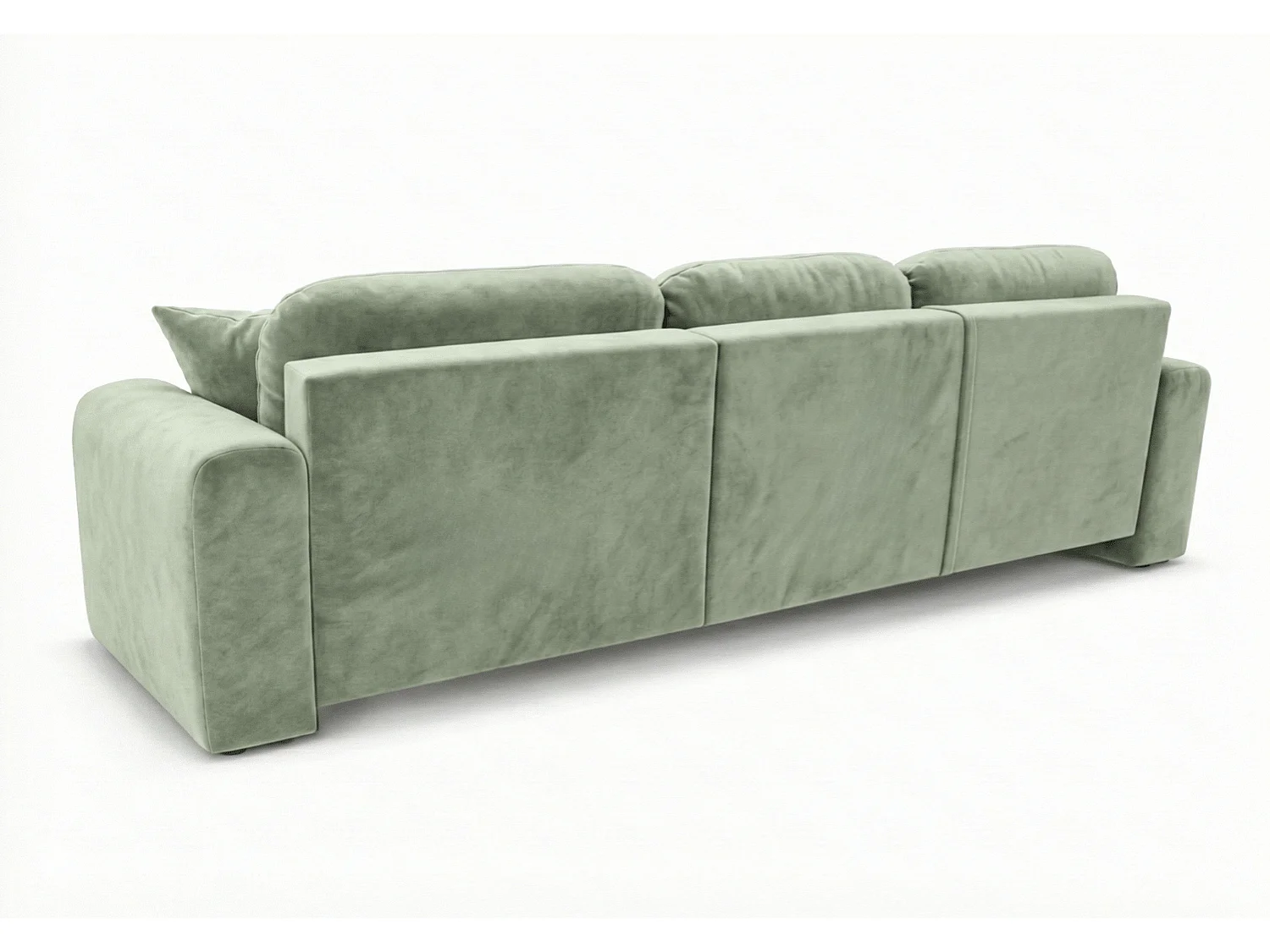 Canapé d’angle convertible élégant, version droite, BINGO L, 245 × 148 × 87 cm, en tissu Kronos 47 vert