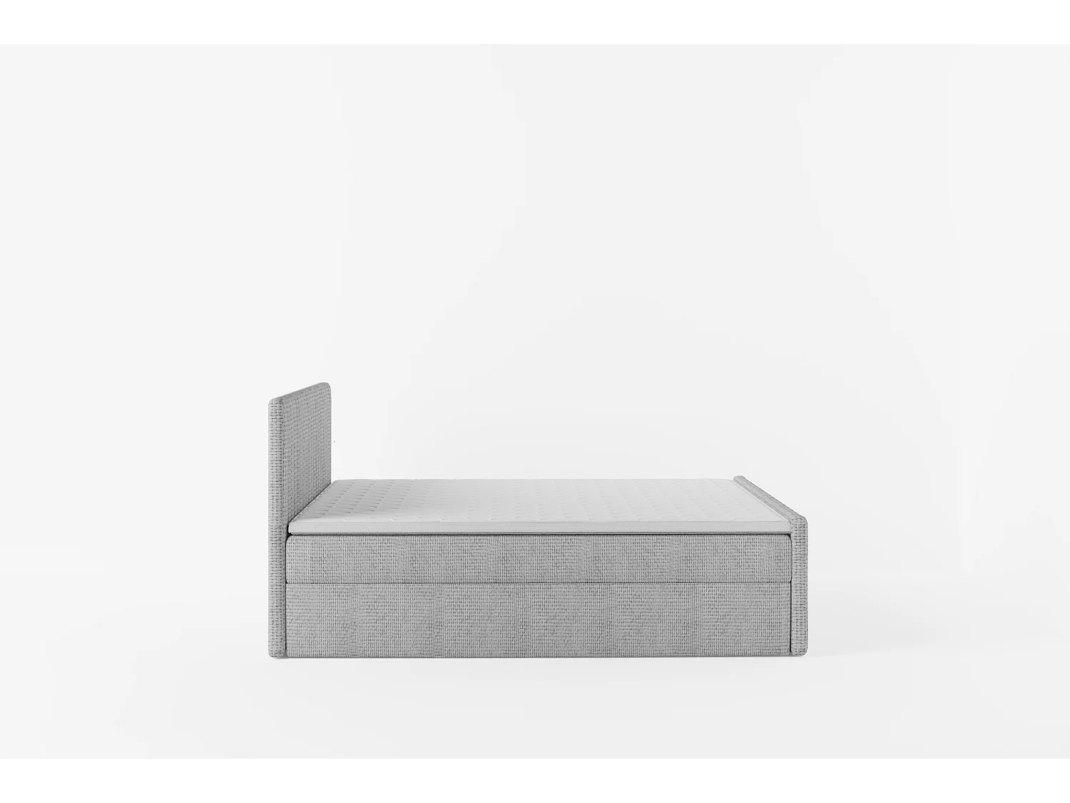 Continentaal boxspringbed DEMETER 200x200 cm in stof FLOW 21 zwart