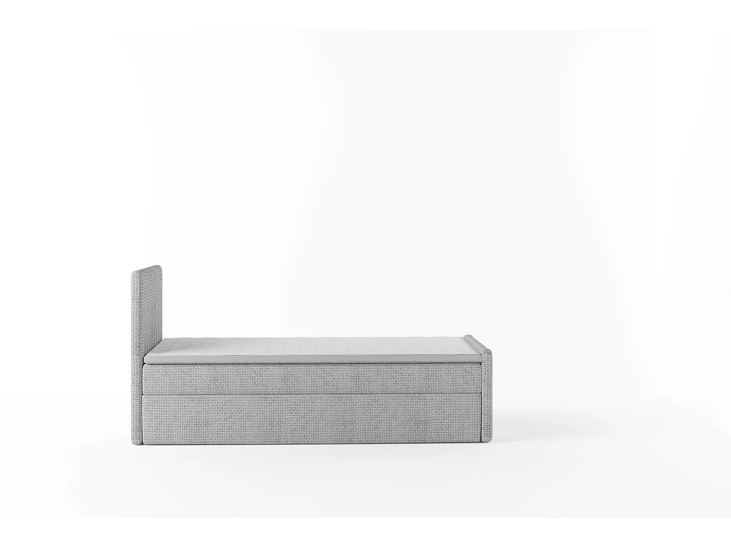 Continentaal boxspringbed DEMETER 90x200 cm in stof FLOW 21 zwart