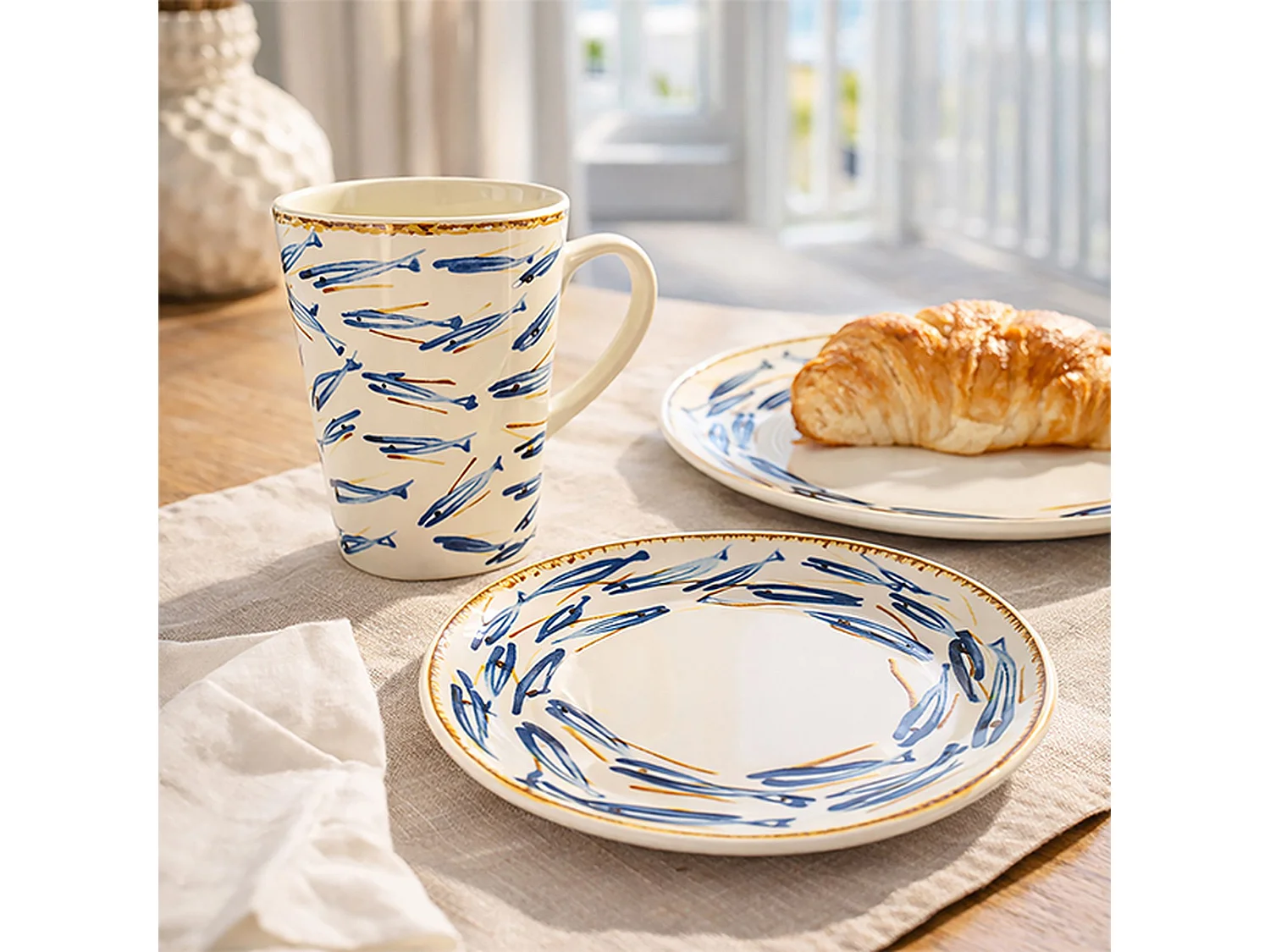 Novastyl - Lot 6 Mugs Marius 36cl En Gres