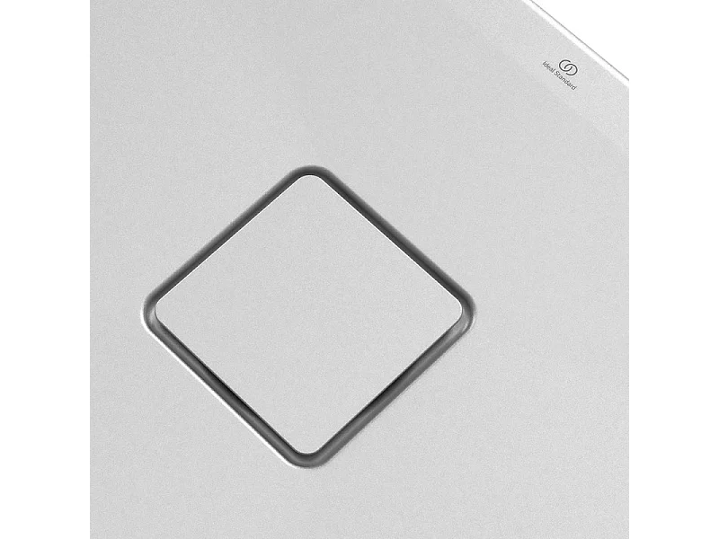 Receveur de douche antidérapant IDEAL STANDARD Ultra Flat Evo recoupable avec bonde longueur 80 x 80
