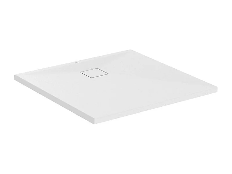 Receveur de douche antidérapant IDEAL STANDARD Ultra Flat Evo recoupable avec bonde longueur 80 x 80