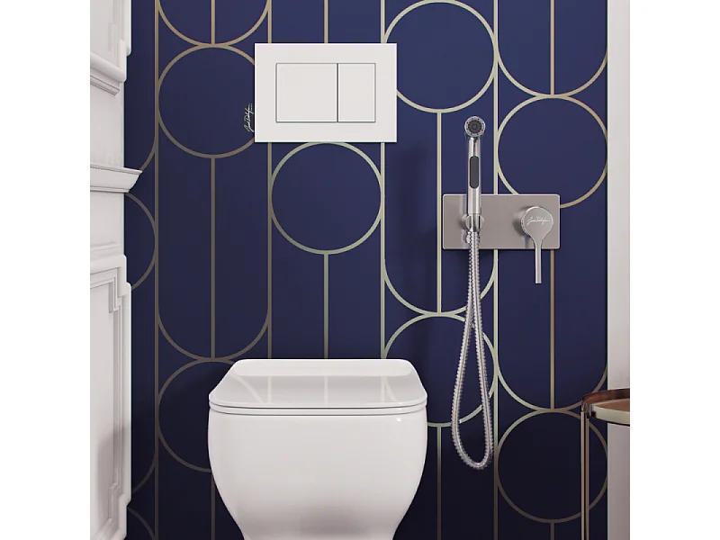 Douchette WC avec mitigeur encastré JACOB DELAFON Elate + corps encastré