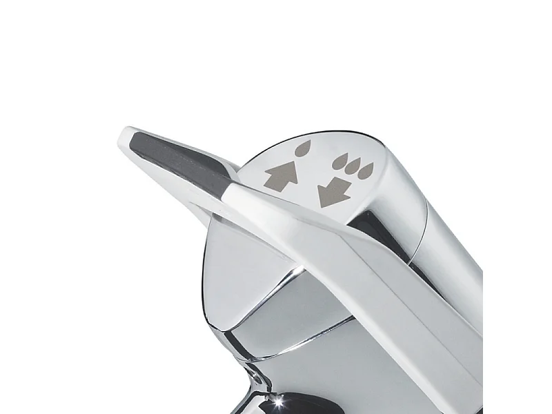 Robinet temporisé à manette souple sur plage pour lavabo PRESTO Neo duo chromé 3l/min