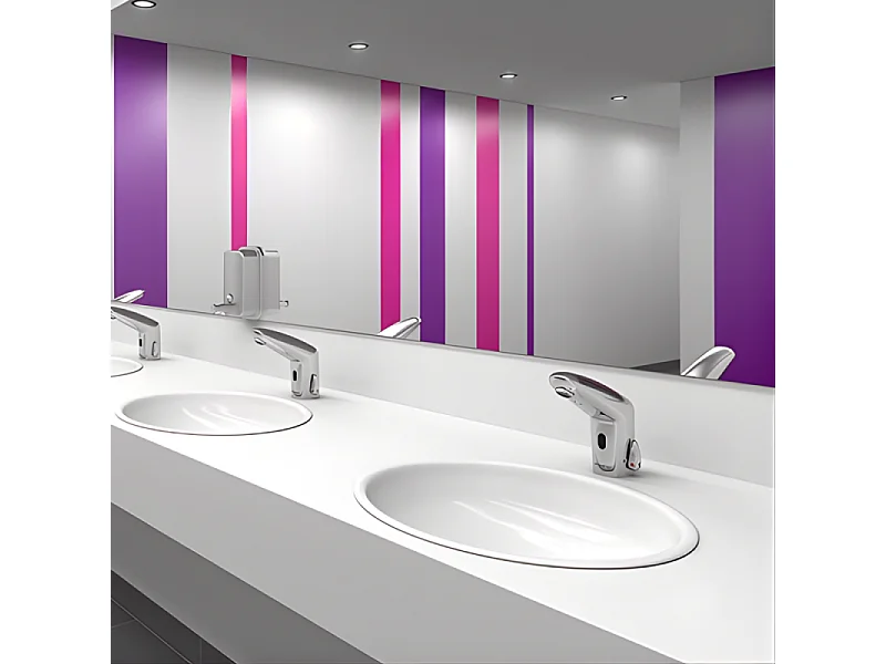 Mitigeur infrarouge sur plage avec robinet d'arrêt pour lavabo PRESTO Volta chromé