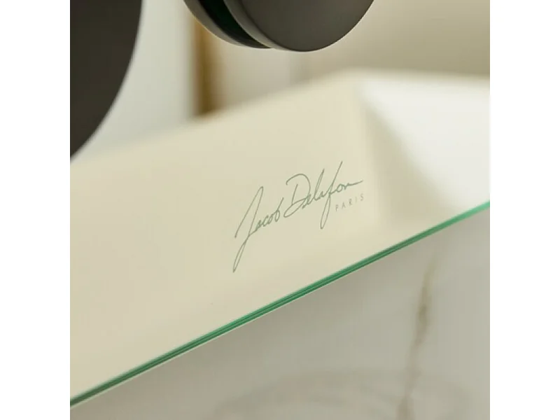 Miroir 3 trous 60 cm + mitigeur lavabo encastré 3 trous JACOB DELAFON Grands Boulevards noir mat
