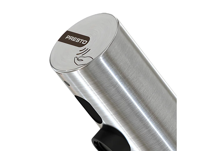 Mitigeur infrarouge sur plage avec RA pour lavabo PRESTO Linea inox brossé